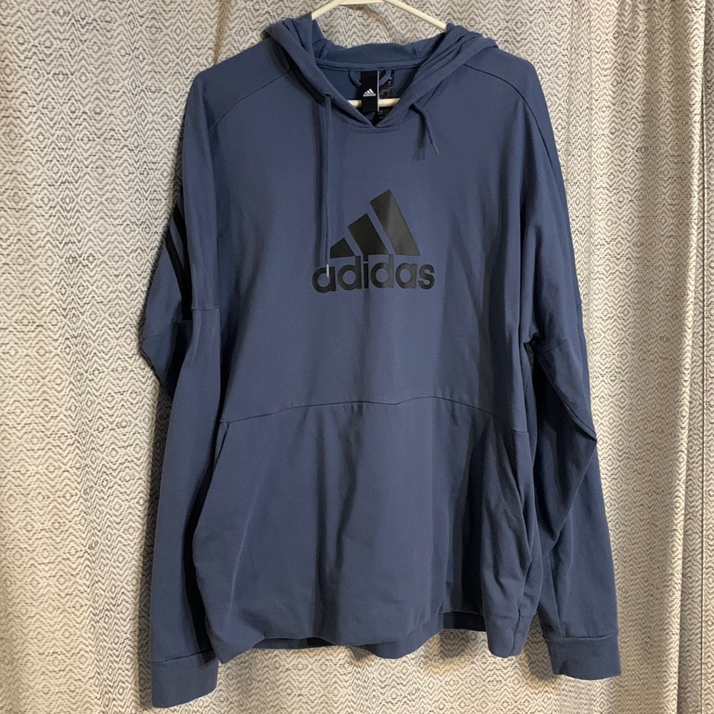 Navy and Black Adidas Hoodie